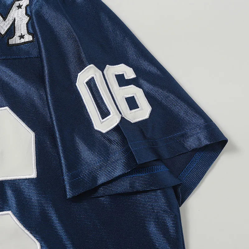 "06" Vintage Embroidered Y2K Football Jersey — dettaglio della stampa