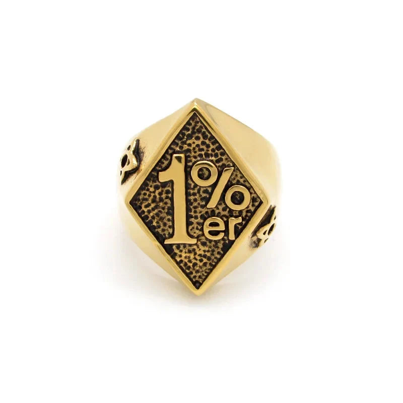 1% er Signet Ring — dettaglio della stampa