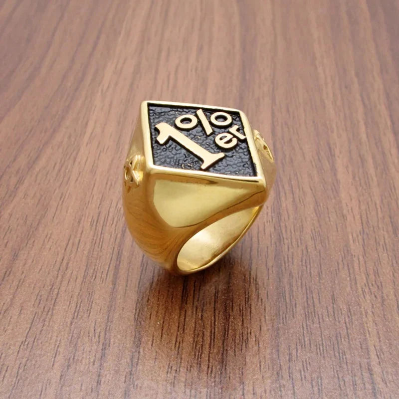 1% er Signet Ring — vista frontale