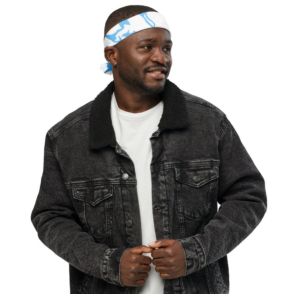 Arctic Blue Camo Bandana — vista frontale