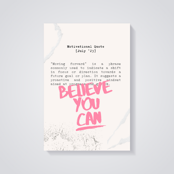 Believe You Can Pink Poster