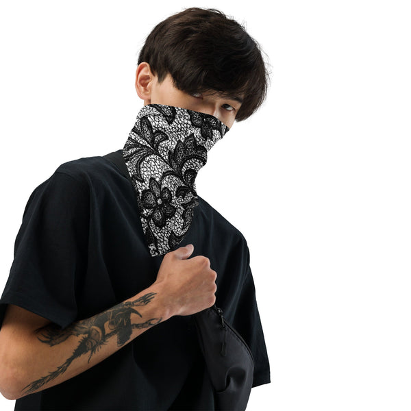 Black Lace Lingerie Bandana — vista frontale