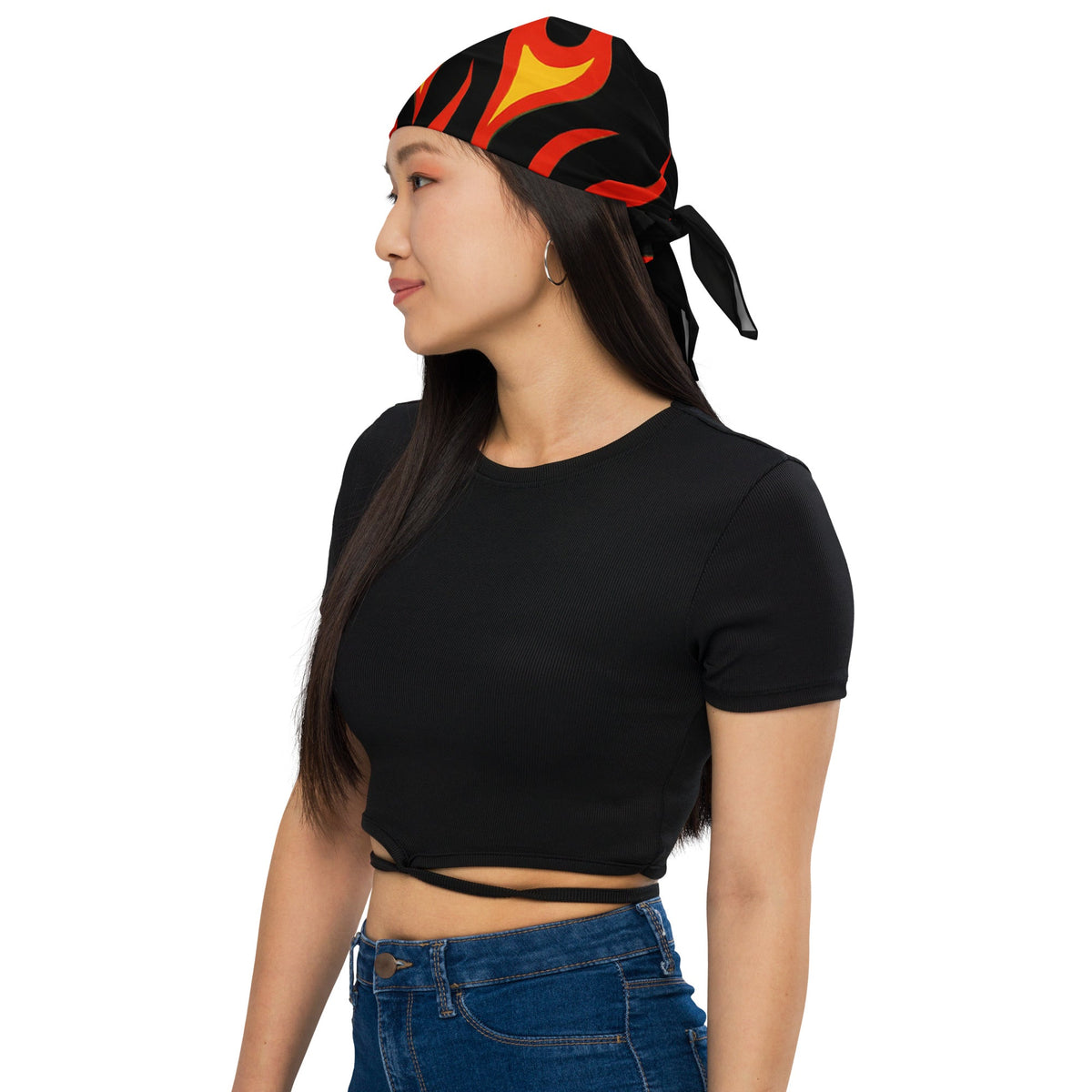 Bowling Flame Bandana — vista frontale