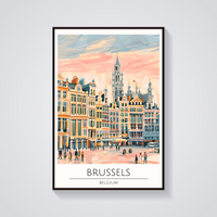Brussels Grand Place Poster — vista frontale