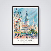 Buenos Aires Cityscape Poster — vista frontale