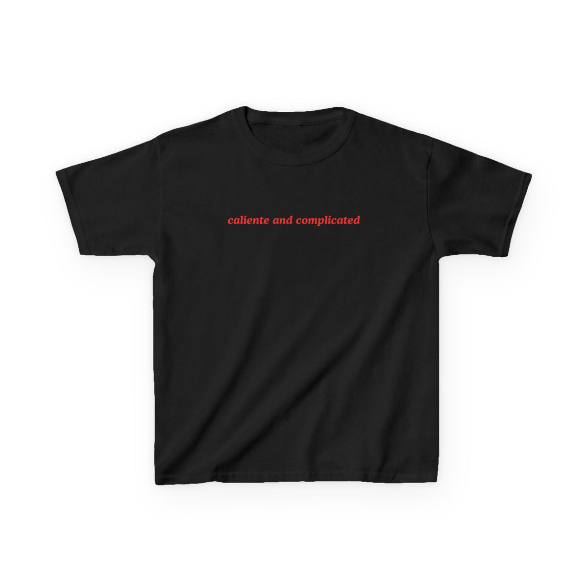 Caliente and Complicated Baby Tee — vista frontale