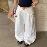 Cargo Wide Leg Y2K Parachute Trousers — vista completa