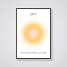 Celestial Sun Art Poster