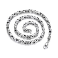 Chain Link Silver Necklace — vista frontale