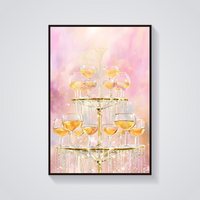 Champagne Tower Poster — vista frontale
