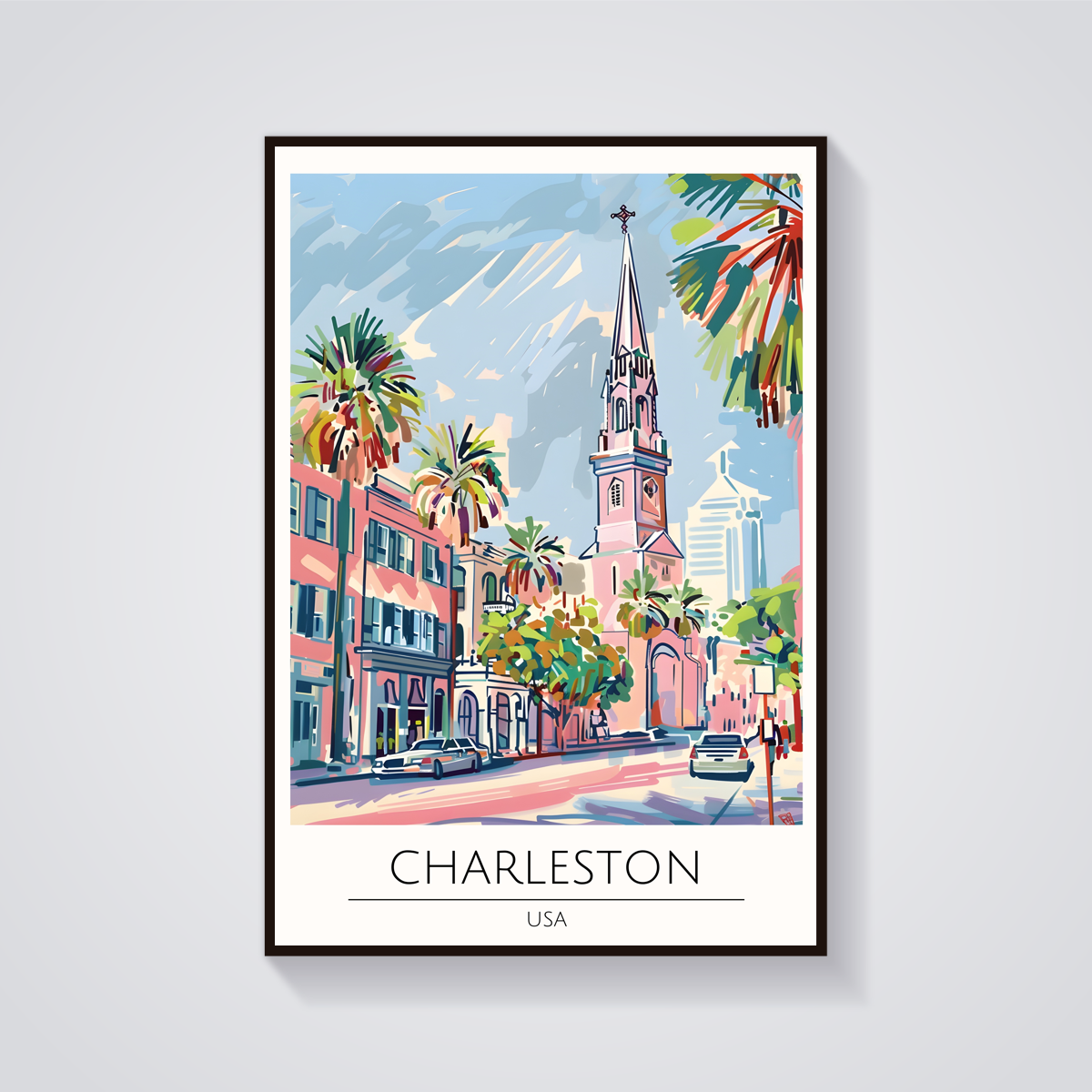 Charleston Church Street Poster — vista frontale