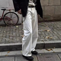 Classic Y2K Essential White Denim Jeans — dettaglio