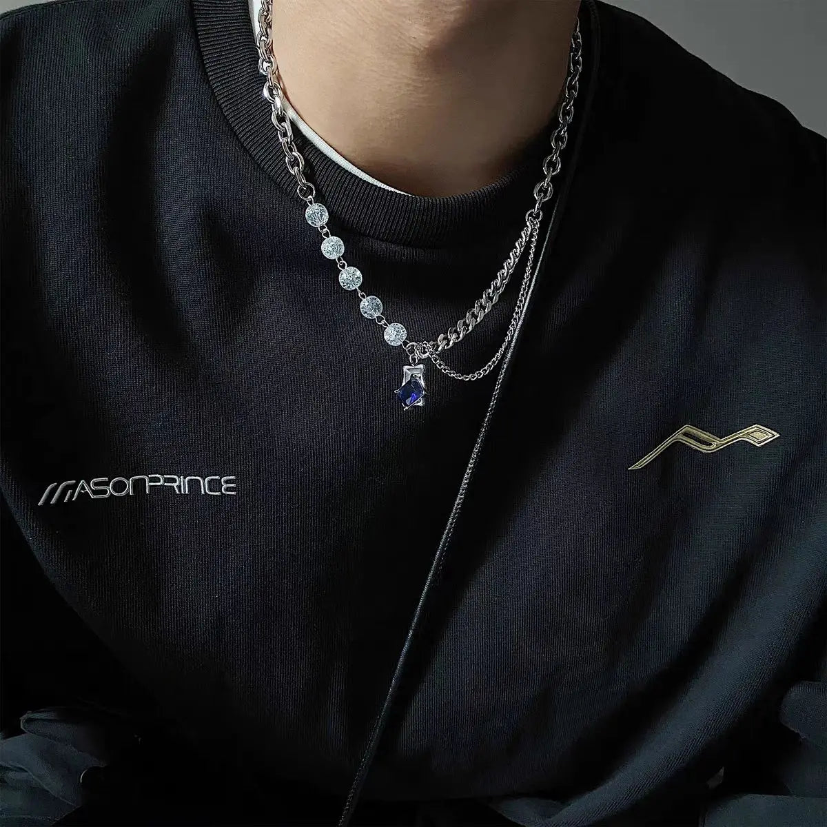 Cracked Imitation Pearl Necklace — dettaglio della stampa