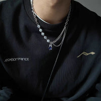 Cracked Imitation Pearl Necklace — dettaglio della stampa