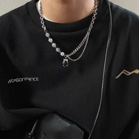 Cracked Imitation Pearl Necklace — in alternativa