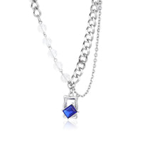 Cracked Imitation Pearl Necklace — vista frontale