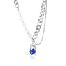 Cracked Imitation Pearl Necklace