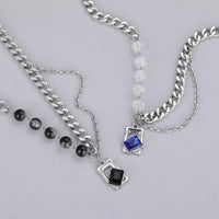 Cracked Imitation Pearl Necklace — dettaglio
