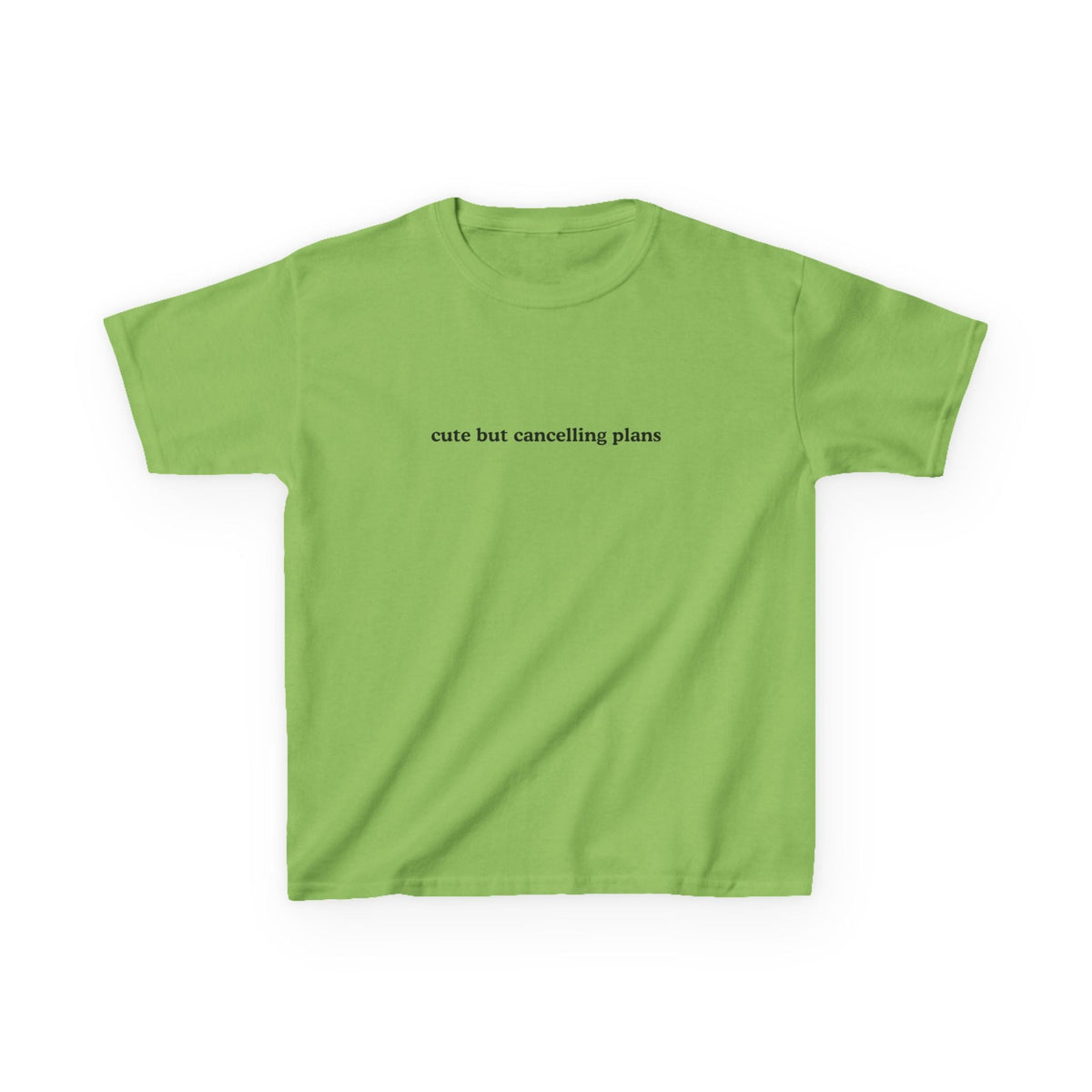 Cute But Cancelling Plans Brat Baby Tee — vista laterale