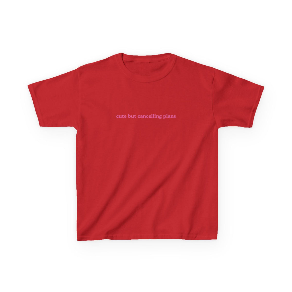 Cute But Cancelling Plans Brat Baby Tee — vista frontale