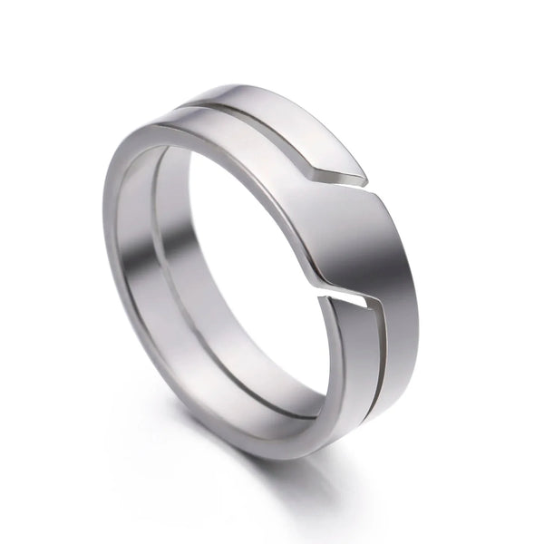 Cyberpunk Band Ring — vista frontale