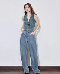 Denim Y2K Mid Waist Boyfriend Fit Jeans — in alternativa