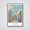 Downtown Denver Art Deco Poster