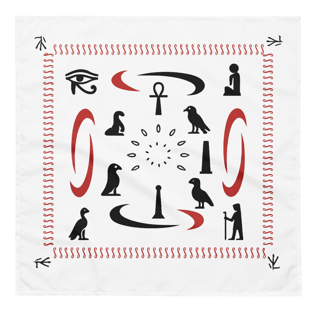 Egyptian Hieroglyphs Bandana — dettaglio