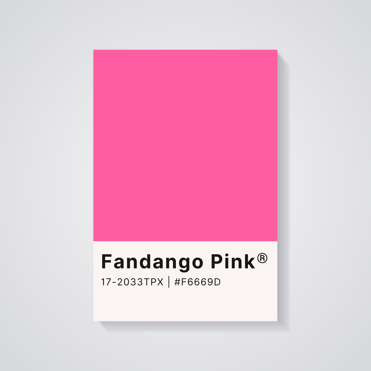 Fandango Pink Aesthetic Poster — vista posteriore