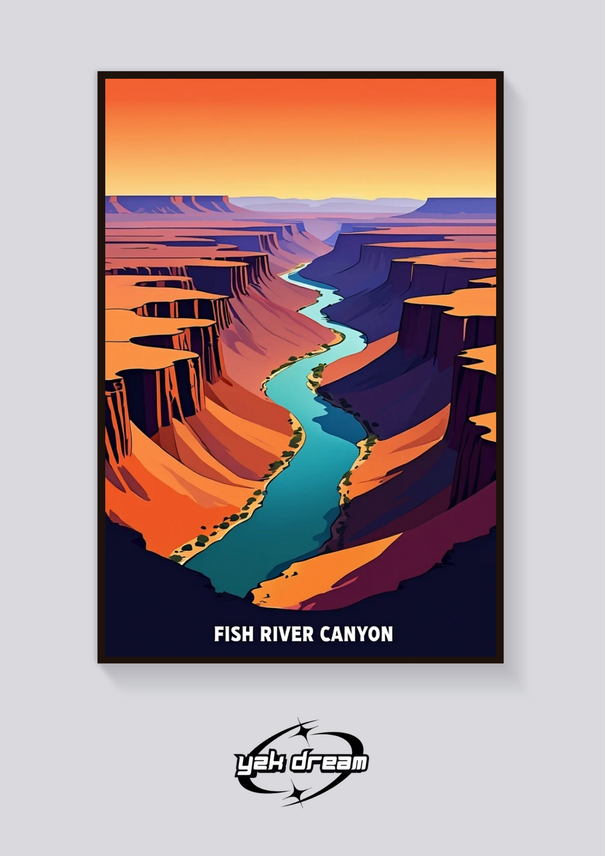 Fish River Canyon Poster — vista posteriore