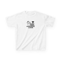 Flirt First, Apologise Later Graphic Baby Tee — vista posteriore