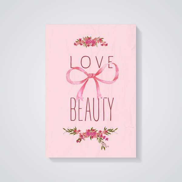 Floral Love Beauty Poster