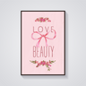 Floral Love Beauty Poster