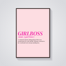 Girlboss Definition Poster
