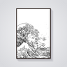 Great Wave Vintage Poster
