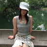 Grunge Y2K Regal Lace Tank Top