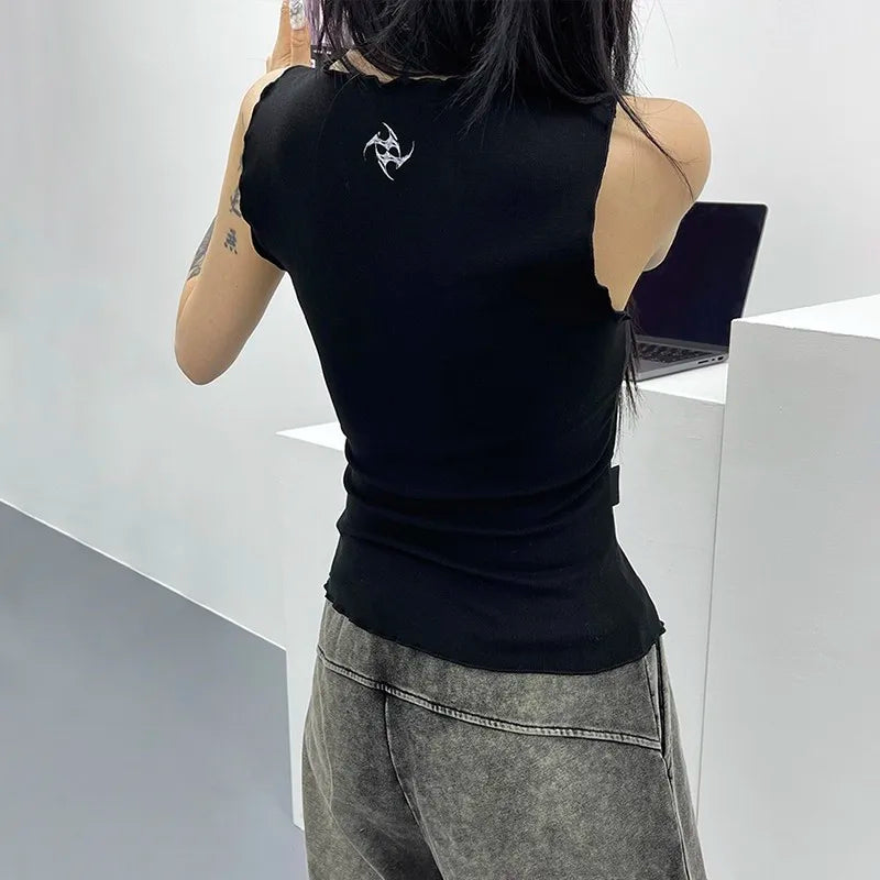 Grunge Y2k Bunny Graphic Tank Top — dettaglio