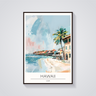 Hawaii Beach Houses Poster
