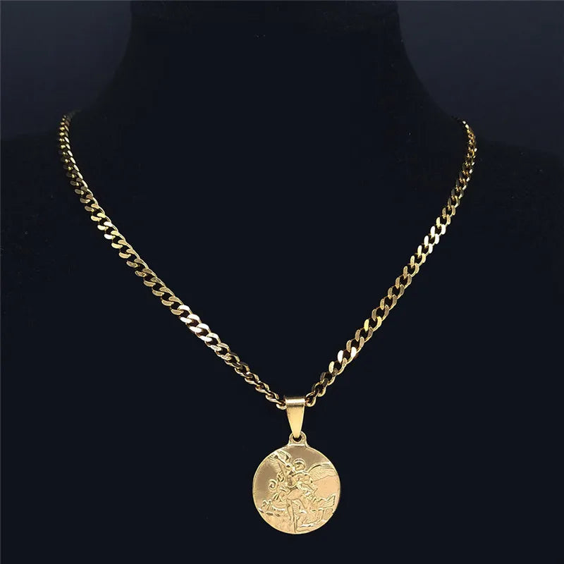 Holy Pendant Y2K Necklace — dettaglio della stampa