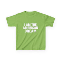 I Am The American Dream Graphic Baby Tee — vista laterale