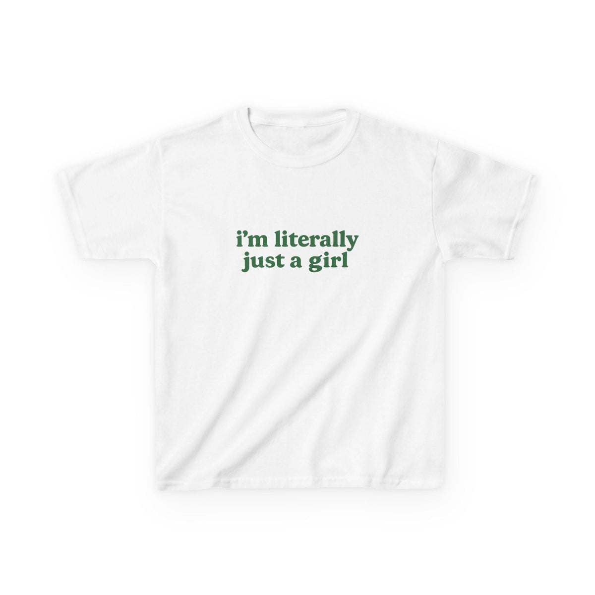 I'm Literally Just A Girl Graphic Baby Tee — dettaglio