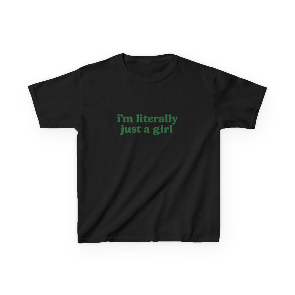 I'm Literally Just A Girl Graphic Baby Tee — vista posteriore