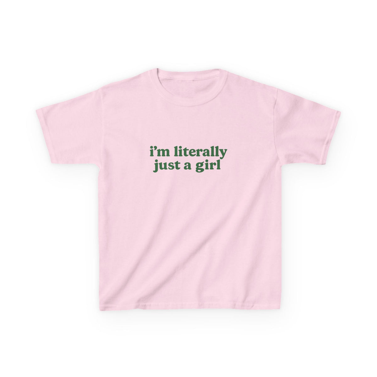 I'm Literally Just A Girl Graphic Baby Tee — in alternativa