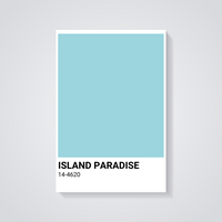 Island Paradise Color Poster — vista posteriore