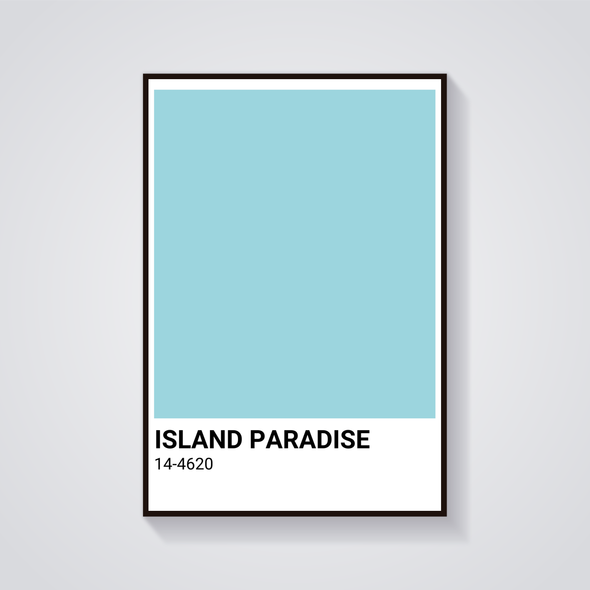 Island Paradise Color Poster — vista frontale