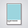 Island Paradise Color Poster