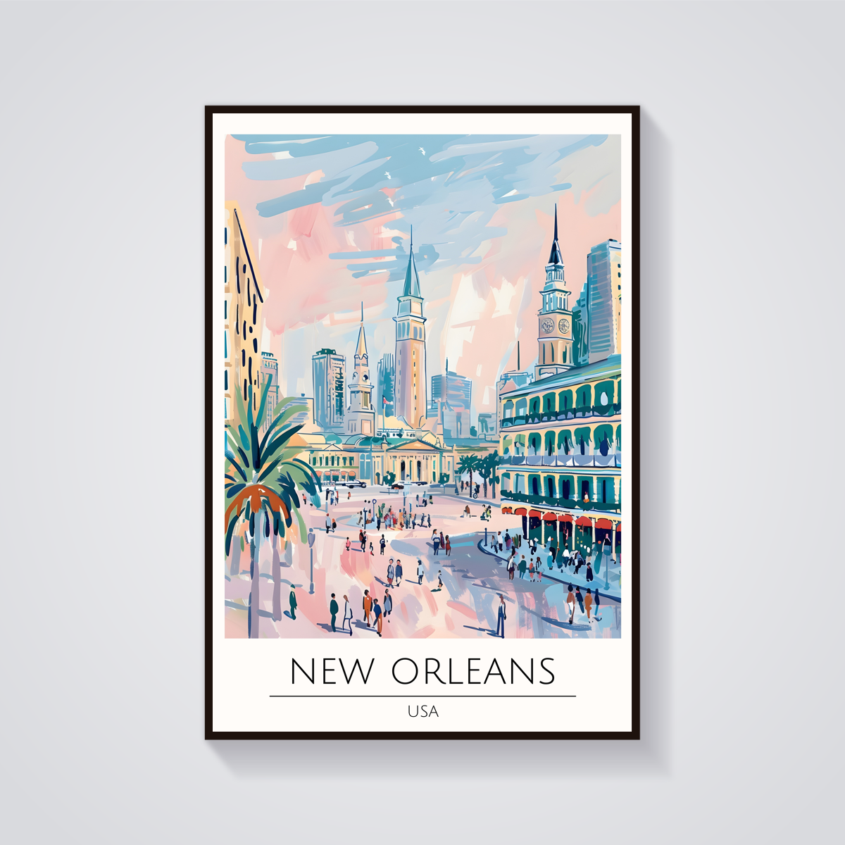 Jackson Square New Orleans Poster — vista frontale