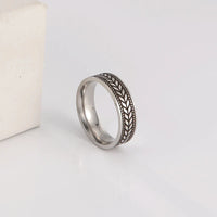Knotted Plant Band Ring — dettaglio della stampa
