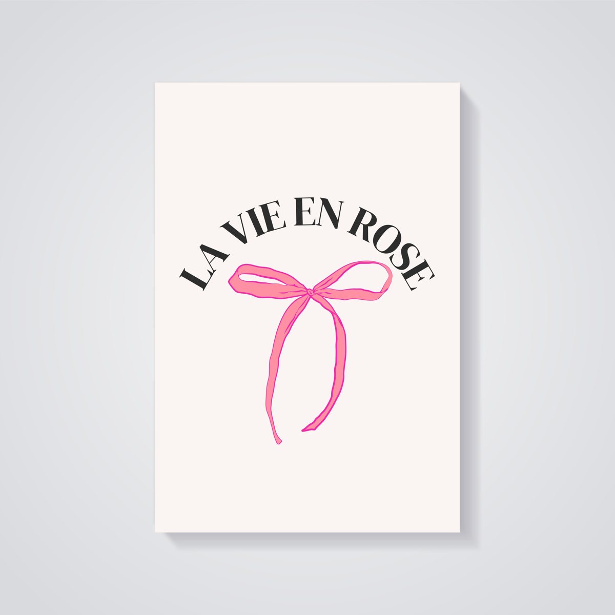 La Vie En Rose Bow Poster — vista posteriore