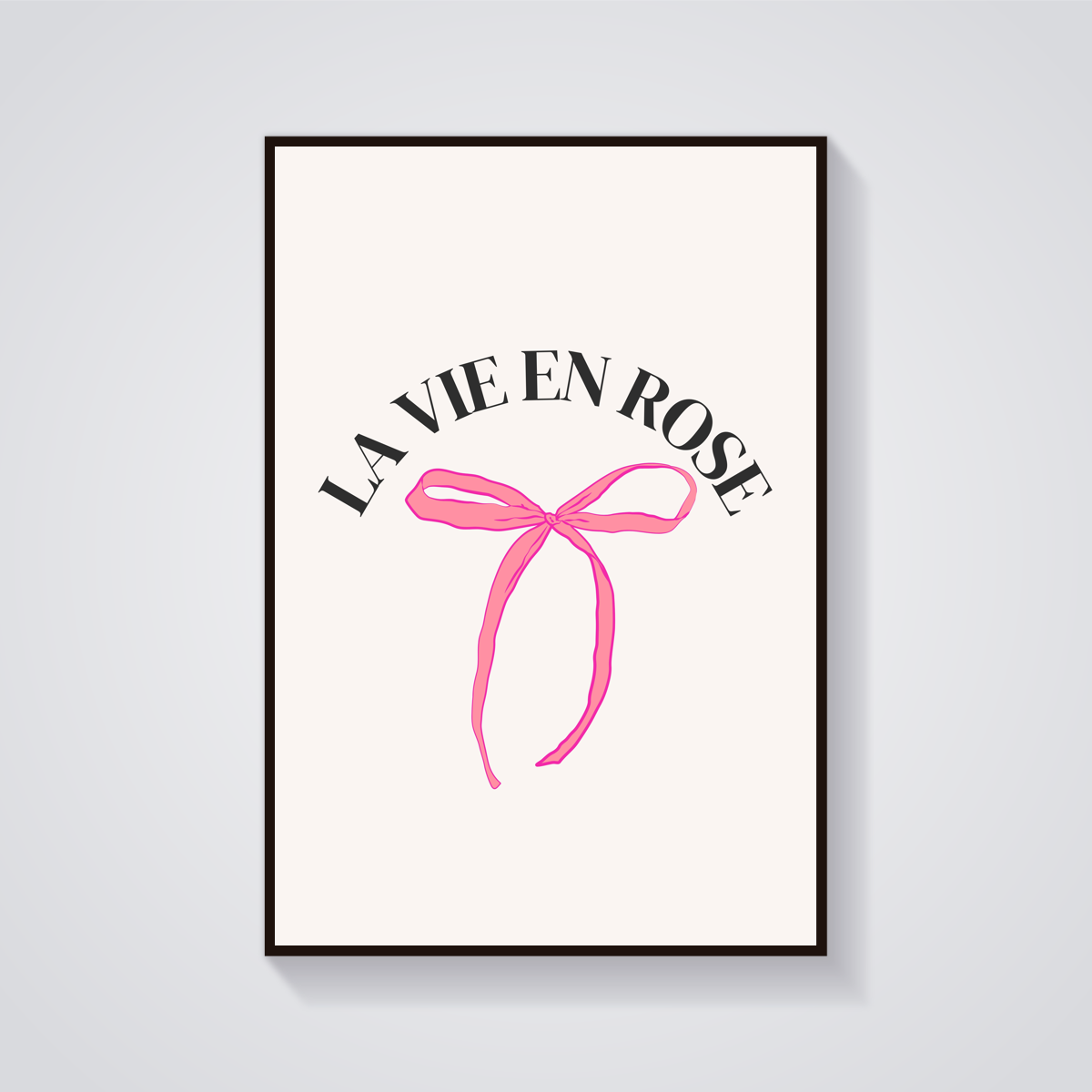 La Vie En Rose Bow Poster — vista frontale
